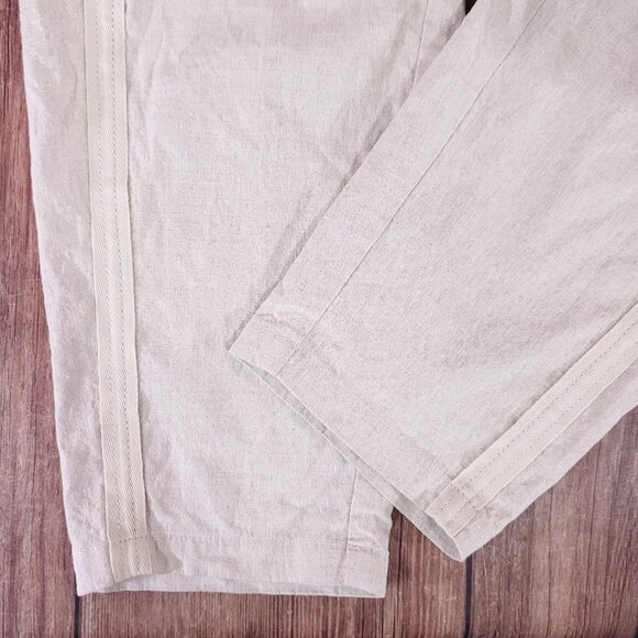 Annette Gortz Womens Size 36 Franz 34110 Linen Blend Pants Trousers White Beige - Picture 7 of 14